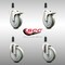 Service Caster 5 Inch 316SS Gray Poly Swivel 1-1/8 Inch Expanding Stem Caster Lock Brake, 2PK SCC-SS316TTLEX20S514-PPUB-2-S-2-118 - alternate 3